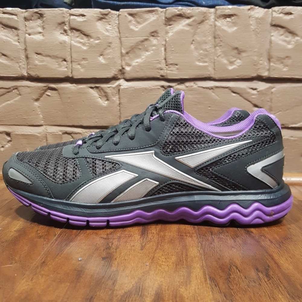 Reebok Fuelfoam Running Shoes, Black/Purple, Sz 10